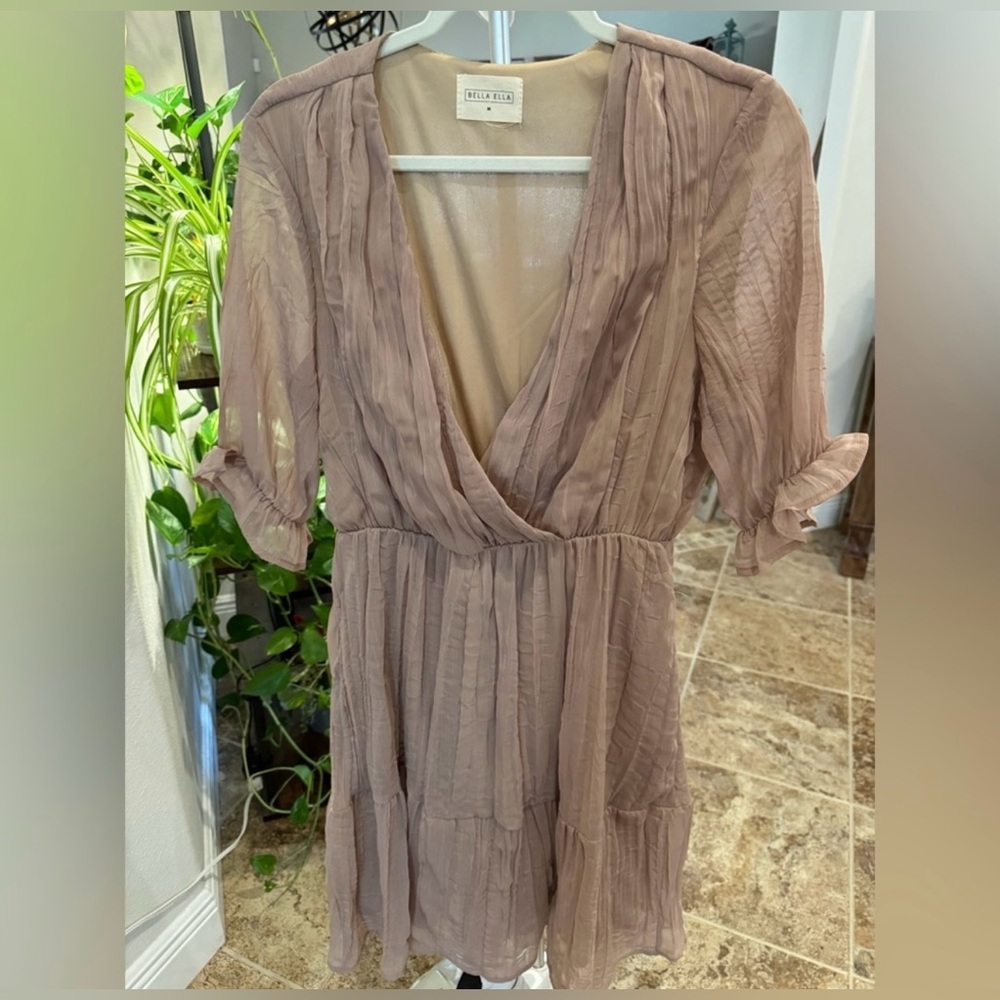 Bella Ella Boutique Tan Dress - Picture 9 of 13